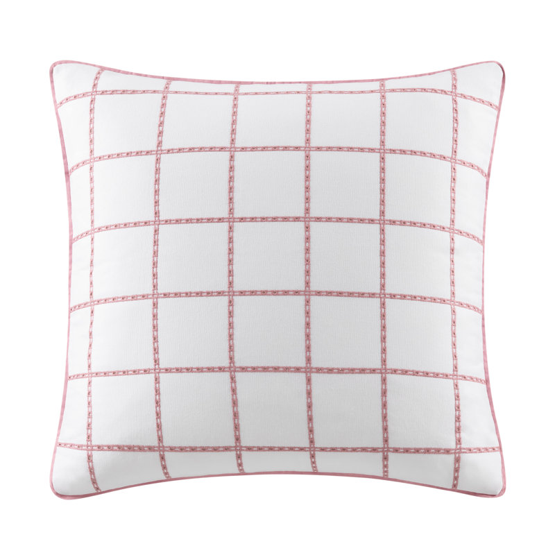 Southern Tide Eyelet Square Coral Decorative Pillow