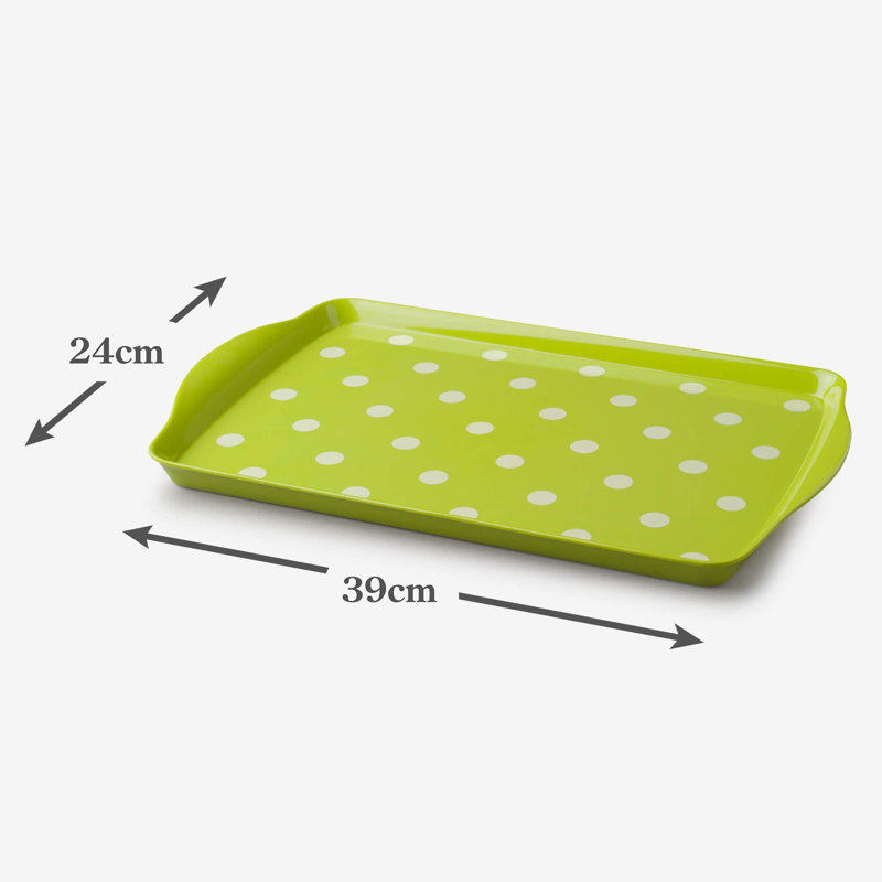 Zeal Melamine Tray, Lime