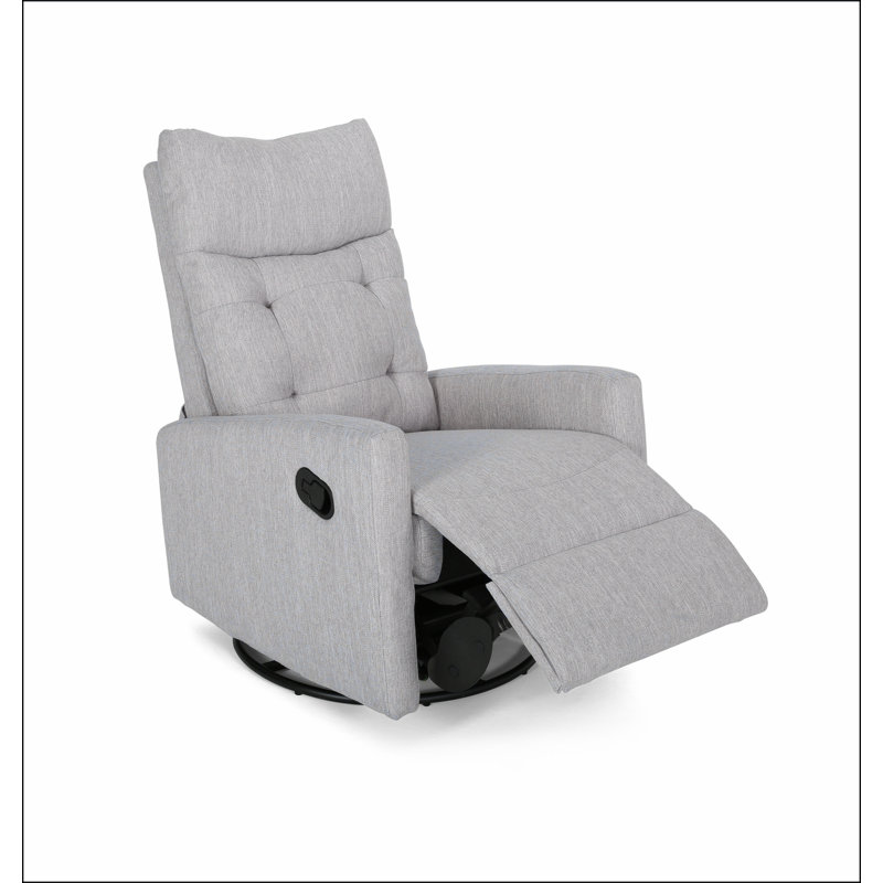 Fauteuil inclinable, pivotant et coulissant, Gris clair