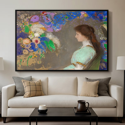 Portrait of Violette Heymann, 1910 - Odilon Redon, toile tendue avec châssis