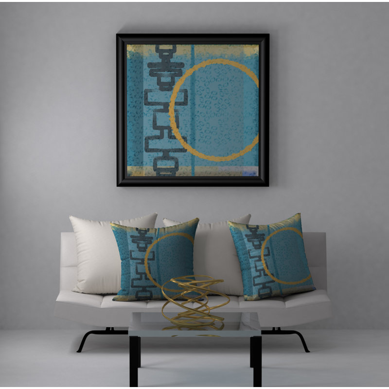 Abstract Throw Pillow, 20" H x 20" W