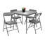 Kids Colorful 5 Piece Folding Table and Chair Set-1982589812