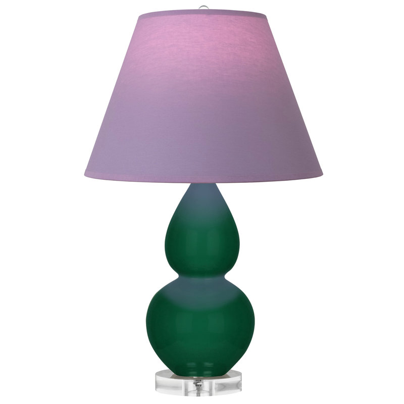 Petite lampe d'appoint à double gourde, Jungle, Lavande / prune