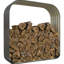 Rangement pour bois de chauffage en acier galvanisé, 57 po x 17 po x 57 po, gris foncé. S'adapte aux changements climatiques. Améliore la circulation de l'air pour les bûches sèches. Bord en caoutchouc sécuritaire. Gants d'assemblage fournis, remise de l 57 po x P 17 po.