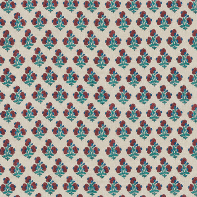 Portobello Jaipur Poppy Linen Fabric