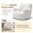 Soft Teddy Fabric Bean Bag Chair-808336739