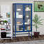 Armoire de rangement à double porte en verre Anaan pour cuisine de salon-297245781