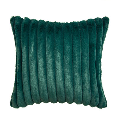 Housse de coussin carré en fausse fourrure