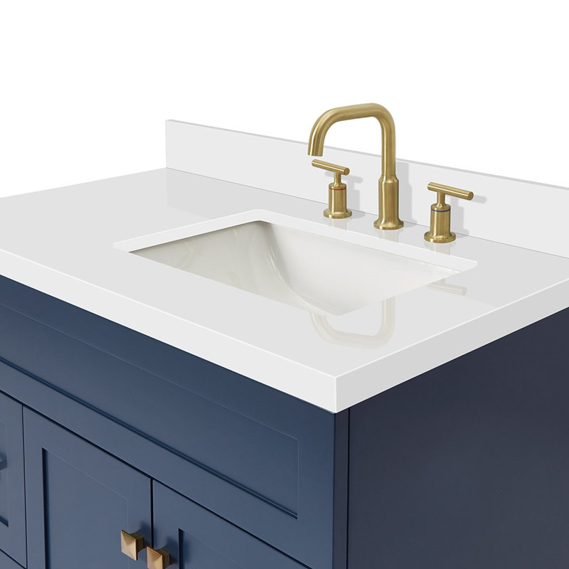 Ensemble de meuble-lavabo simple 37 po Hamlet, Bleu minuit