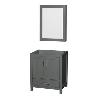 Base de meuble-lavabo autoportant simple 29 "avec armoire à pharmacie Sheffield