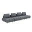 Tissu de canapé en peluche de 120 pouces de long, avec des sièges spacieux et confortables, pour salon de bureau