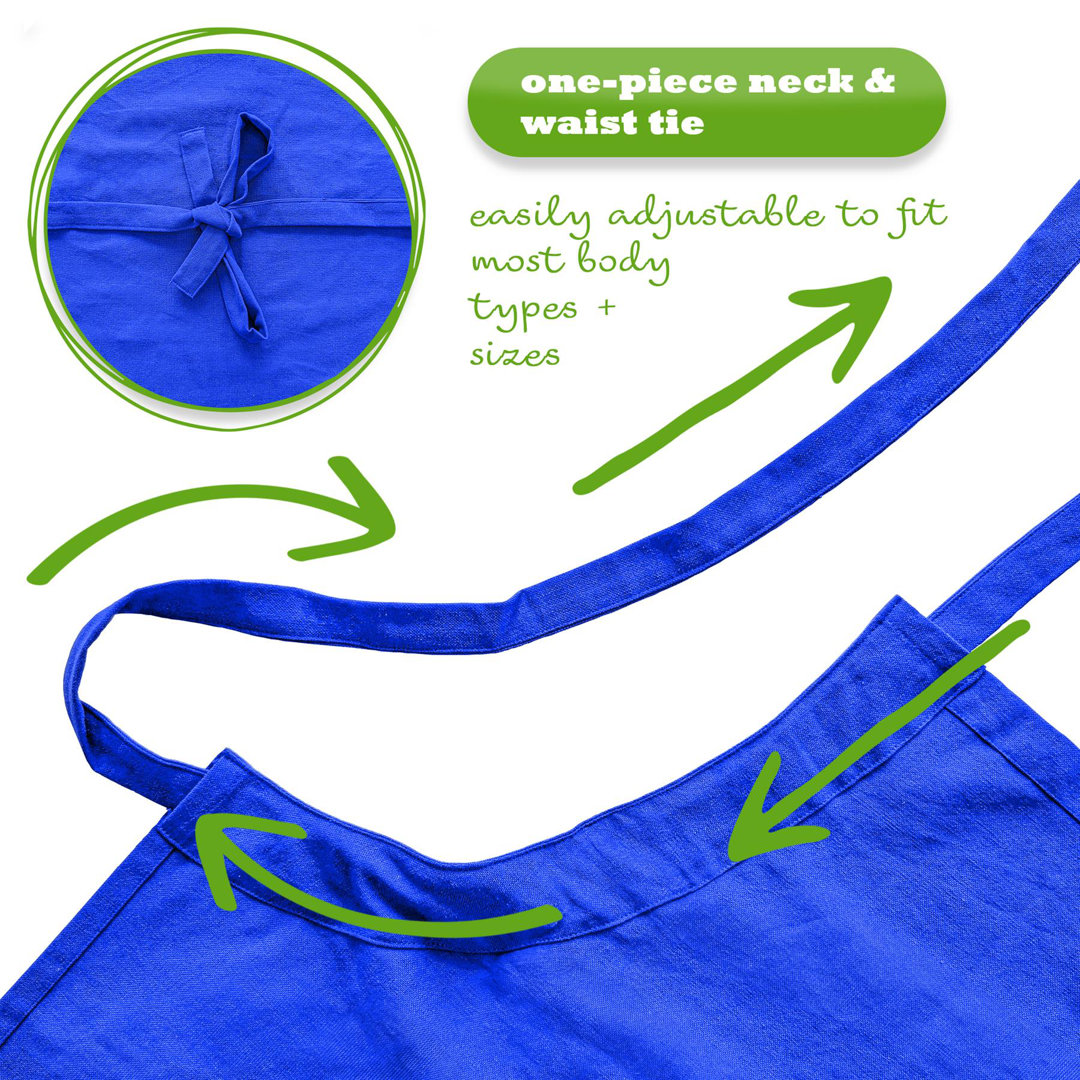Solid Colour Bib Apron