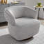 Fauteuil demi-tonneau pivotant gris Serene - confort à 360 °, élégance entièrement assemblée-1513885276
