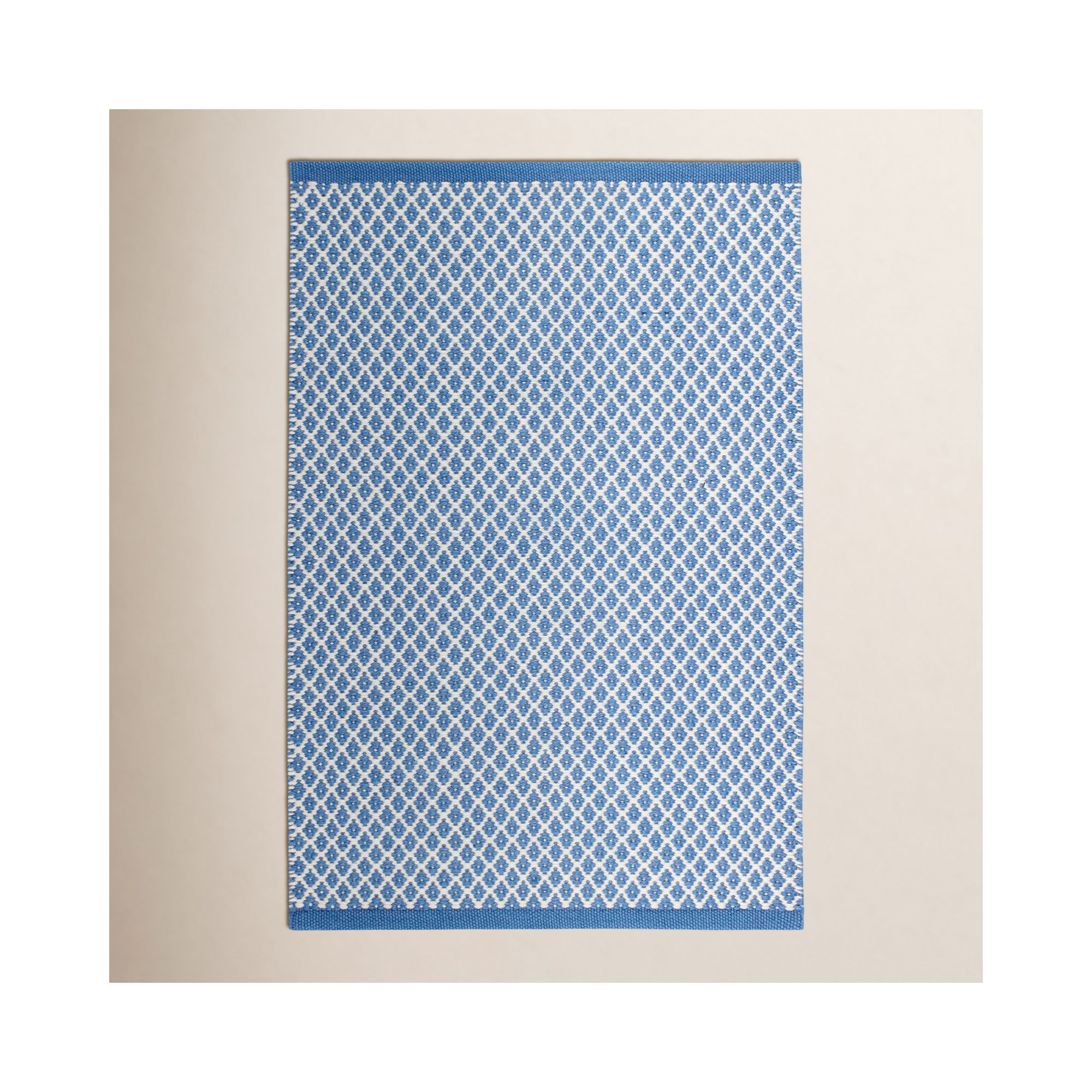 Mainsail French Handwoven Indoor/Outdoor Rug, Rectangle 5' x 8', Blue