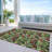 Machine Washable Indoor/Outdoor Christmas Cherries Xhevrie Black Rug-533043354