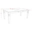 L'ensemble de table de salle à manger 7 pièces se compose d'une table en bois et de 6 chaises de salle à manger Modren en tissu bleu marine foncé avec dossier élégant - finition noire-205463655-241490689-205463652