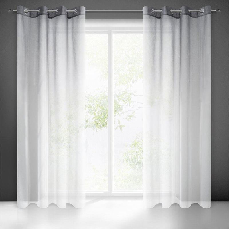 Bronislava Semi Sheer Curtain Single Panel