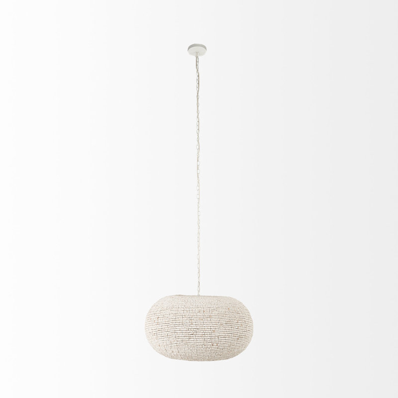 Lyanna 3 - Light Drum Chandelier with Beaded Accents