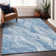 Premium Machine Washable Prisco Blue Rug