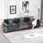 Wider Armrest 3 Seats (Ottoman Is Not Included), Modern Sectional Couch, For Living Room Bedroom And Apartment, Comfy Double Layer Upholstered Seat Cushion, Breathable Chenille Fabric-136900471-136900424