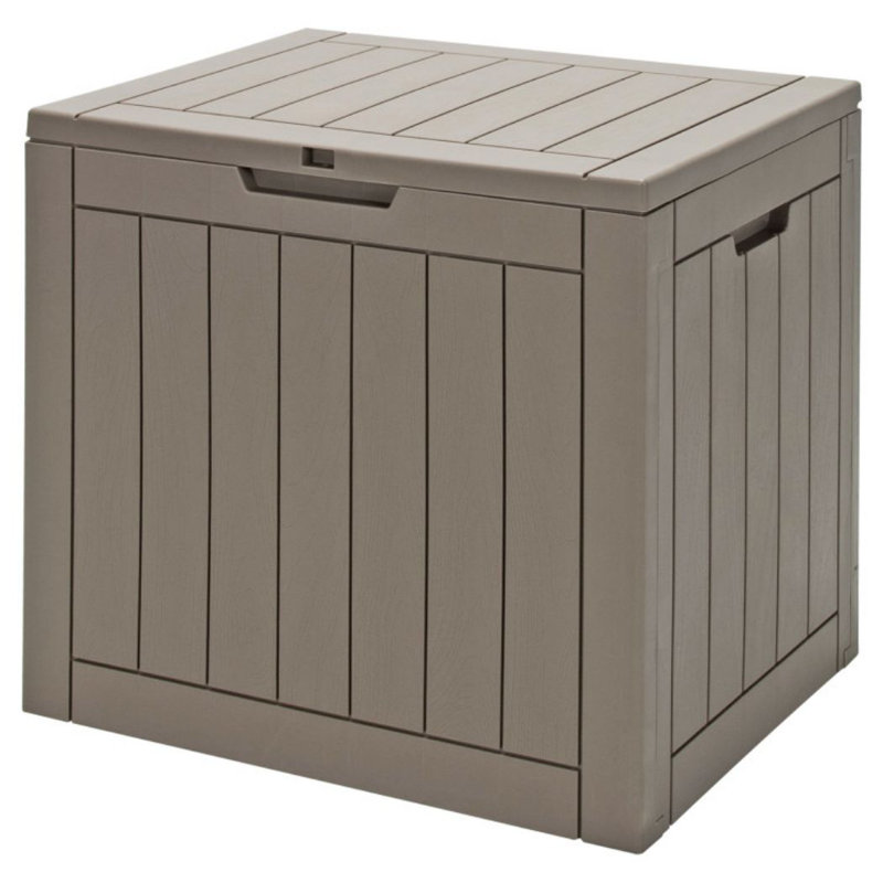 Spiritual Realm 22'' W 30 Gallons Polypropylene Deck Box, Brown