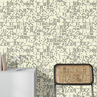 023D9197F523480082506C06E363CFDE Wallpaper Cream Black