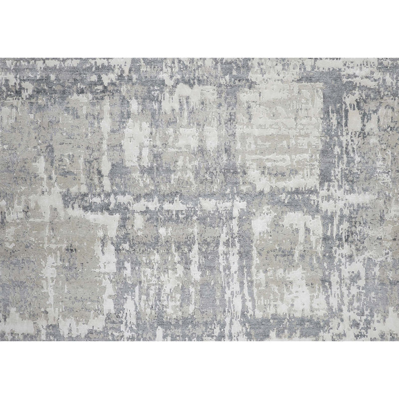 Tapis rectangulaire noué à la main, Rectangle 6 pi x 9 pi