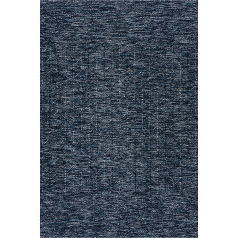 Tapis intérieur / extérieur Cirelia, Bleu très foncé, Rectangle 6 pi x 9 pi