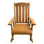 Chaise berçante d'extérieur en bois massif Ruvimbo-86843594