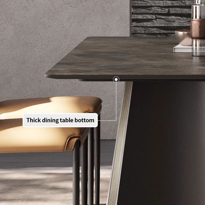 Petite table de salle à manger sophistiquée, H 29,5 po x L 55,1 po x l 31,4 po