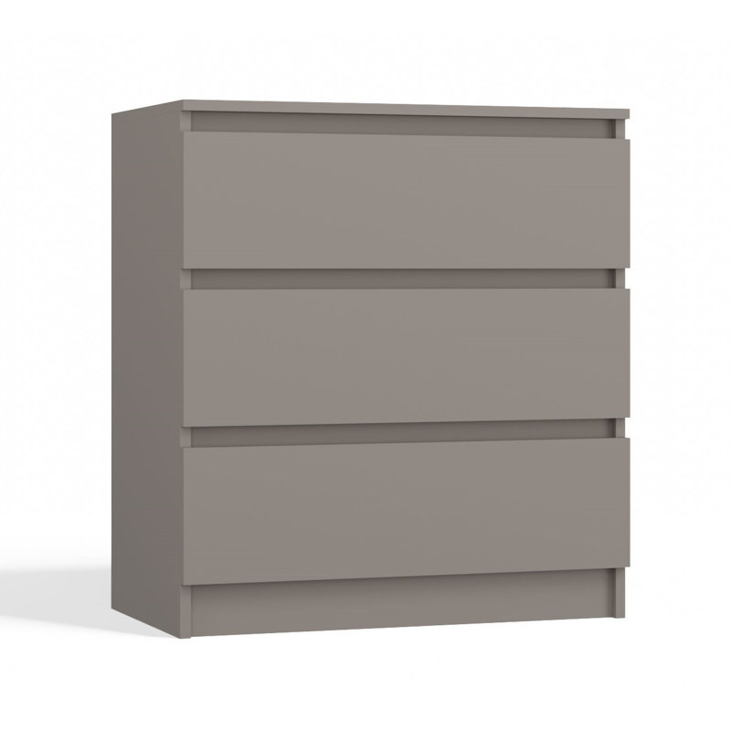 Traynor 70 cm W Chest of 3 Drawers, Grey