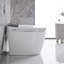 Toilette de bidet de luxe avec ouverture / fermeture automatique, eau chaude, télécommande - option de mise à niveau de la salle de bain, température du siège réglable, affichage à DEL