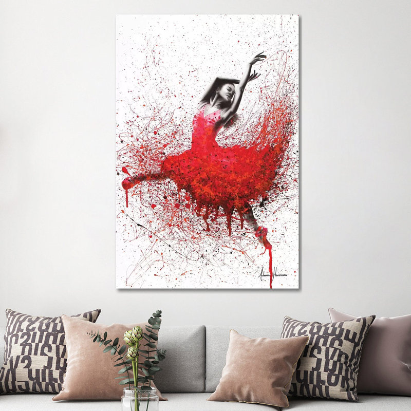 Passionate Love Dance by Ashvin Harrison - Print on Canvas, 66.04 cm H x 45.72 cm W x 3.175 cm D, Wrapped Canvas