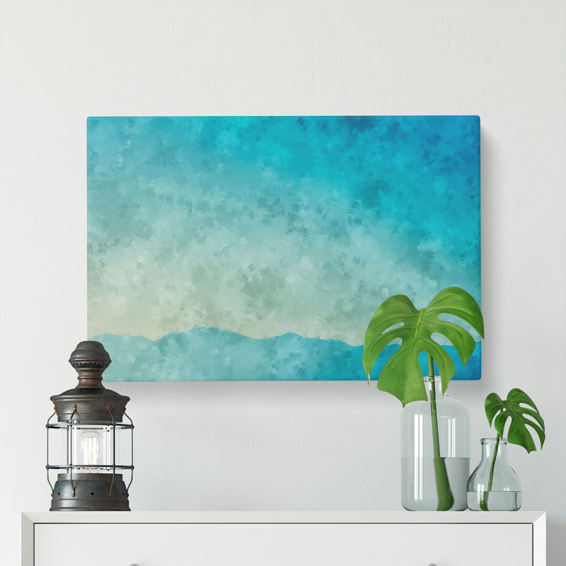 Mountains Of Blue - Wrapped Canvas, 30cm H x 45cm W x 4cm D