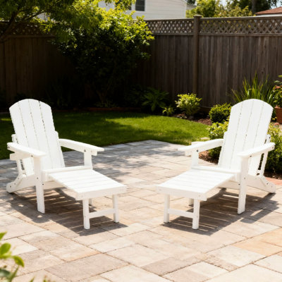 L'ensemble de 2 sièges d'extérieur est idéal pour le jardin et le patio, la fabrication en bois et en plastique, la corrosion, 3 réglages, le multi caché, la commodité du porte-gobelet, la détente des chaises de patio pliables et faciles à ranger.