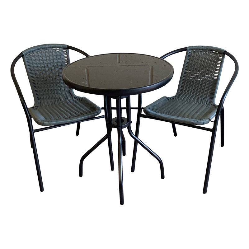 Sorbelli 2 - Person Patio Dining Set with Round Table