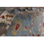 Tapis oriental fait à la main bleu Oushak 9 x 12