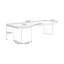 Bureau rectangulaire à 3 tiroirs brun noisette + blanc beige + bois manufacturé-476382684-476382682