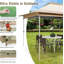 3.6 x 3.6m Pop up Gazebo Tent with Vented Top and Carry Bag, without Mesh Netting