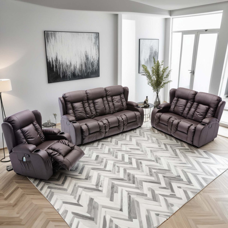 Living Room Set, Brown