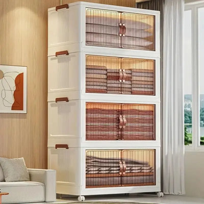Nikyra Storage Cabinet with Locking Wheels