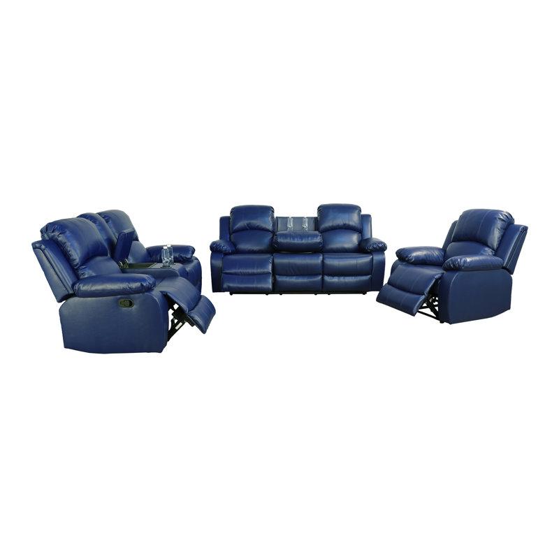 Ensemble de salon inclinable 3 pièces Perna