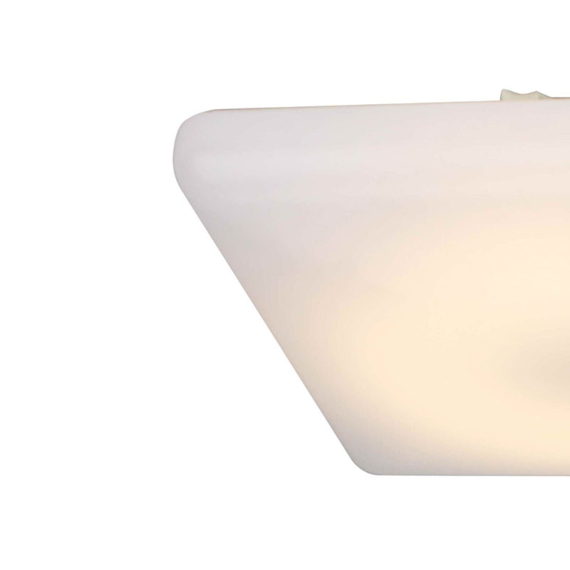 Acrylic LED Flush Mount, 3.25"H x 11"W x 11"D