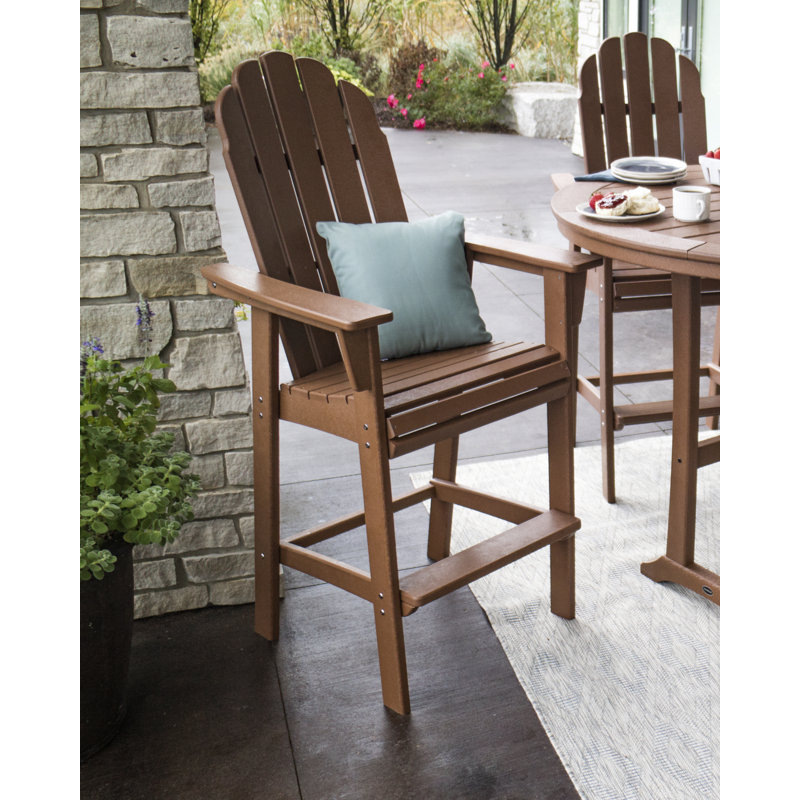 Chaise Adirondack POLYWOOD Vineyard Curveback, 29.25", Jaune