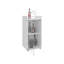Armoire Minibar à deux portes, tablette ouverte et conception compacte, rangement pour bar moderne, blanc-940067806