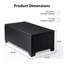 Table d'appoint polyvalente avec rangement brun en osier