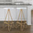 Spiroa 30" Modern White & Gold Metal Backless Bar Stool, Armless Iron Geometric Frame with Integrated Footrest for Home Bar & Kitchen Island-1062454570
