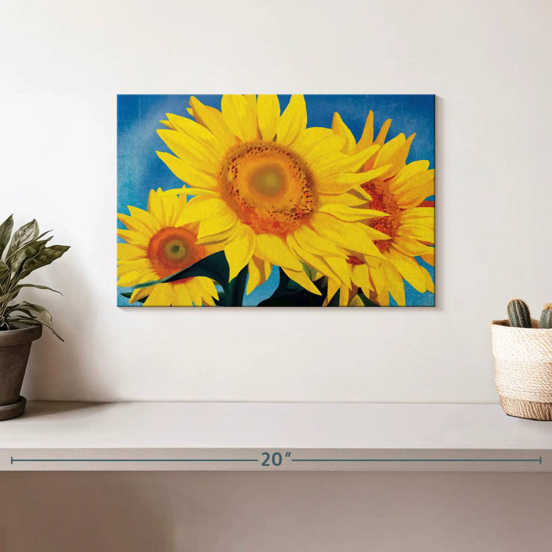 Harnek tournesol impressionniste, H 8 po x l 12 po