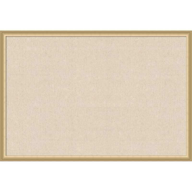  Tableau d'affichage encadré en tissu, lin naturel par Creative Bunch Studio, Taille du tableau 36 x 24