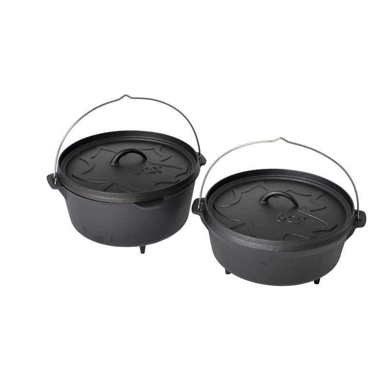 Dakota Fields Salome Cast Iron Round Dutch Oven, 5 L